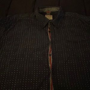 Black button up with dots